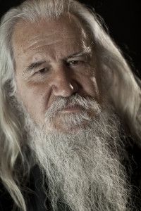 Close-up portrait of artist Olivier Mosset, Milan 2009