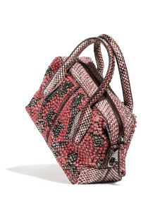 Python leather handbag, Harper's Bazaar editorial 2014