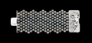 Wide crystal mesh bracelet, Armani Privé F/W 2012 look book