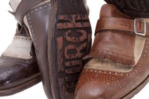 Close-up of Church's leather shoes, press kit