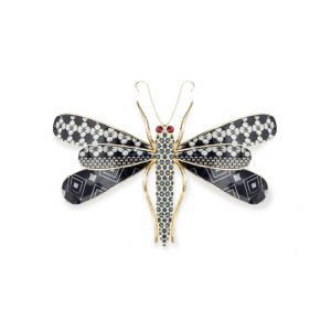 Jewelled dragonfly brooch, Armani Privé F/W 2013 look book
