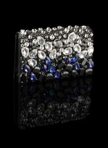 Crystal-encrusted clutch on black, Armani Privé F/W 2012 look book