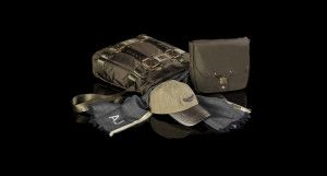 Armani Jeans bags and caps on black, catalogue F/W 2012