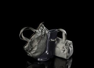 Armani Jeans handbags on black, catalogue F/W 2012