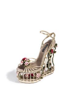 Floral birdcage sandal, Harper's Bazaar editorial 2013