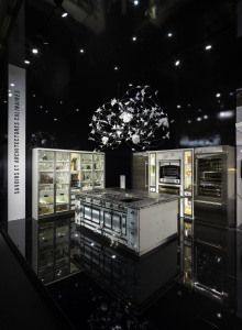 La Cornue stand with range cooker and pantry cabinets, Rho fair 2014