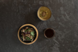 Beef tasting triptych in three bowls, Le Triptyque, Cheval Blanc Courchevel